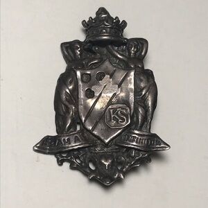 Vintage 1991 Sterling Silver Coat of Arms Brooch Birmingham University Kate Shae
